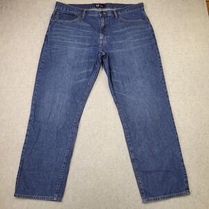 GAP Denim Jeans Mens‎ 40x32 Straight Leg Blue Dark Wash 100% Cotton
